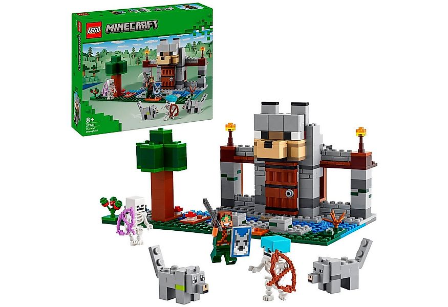 LEGO® LEGO Minecraft Die Wolfsfestung, Spielbausteine günstig online kaufen