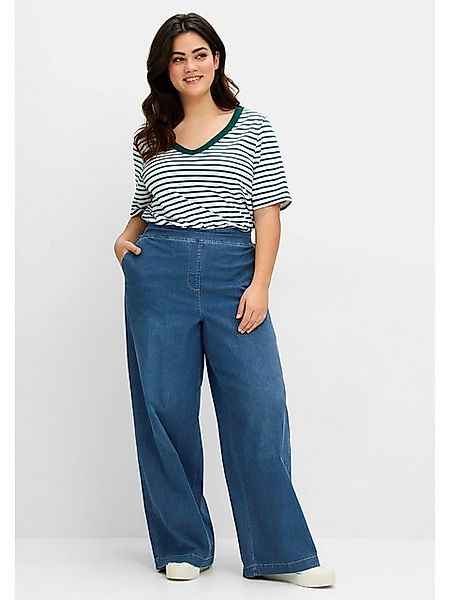 Sheego Stretch-Jeans Große Größen mit Schlupfbund, in leichter Qualität günstig online kaufen