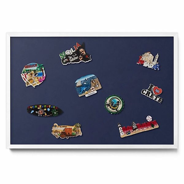 Tulup Magnettafel Blech Magnettafel für Sammlermagnete Farbe Dunkelmarinebl günstig online kaufen