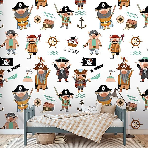 PROFHOME 391911-GU Fototapete Kindertapete Creme Braun Schwarz 1,59 m x 2,8 günstig online kaufen