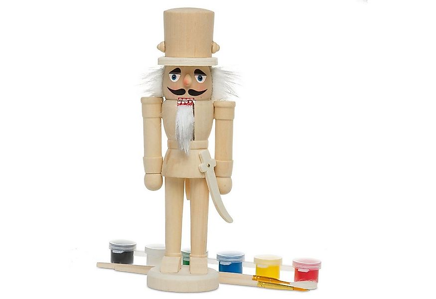 SIKORA Weihnachtsfigur NK-B DIY Deko Nussknacker Figur zum selbst Bemalen, günstig online kaufen