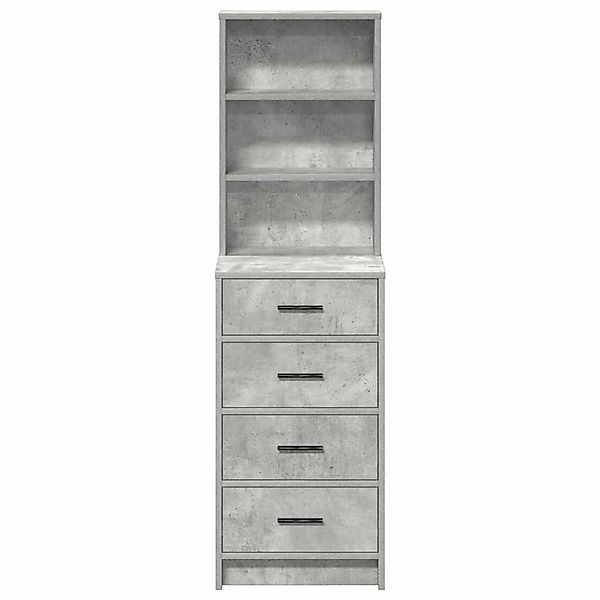vidaXL Highboard Betongrau 40 x 41 x 135 cm Holzwerkstoff 865049 günstig online kaufen