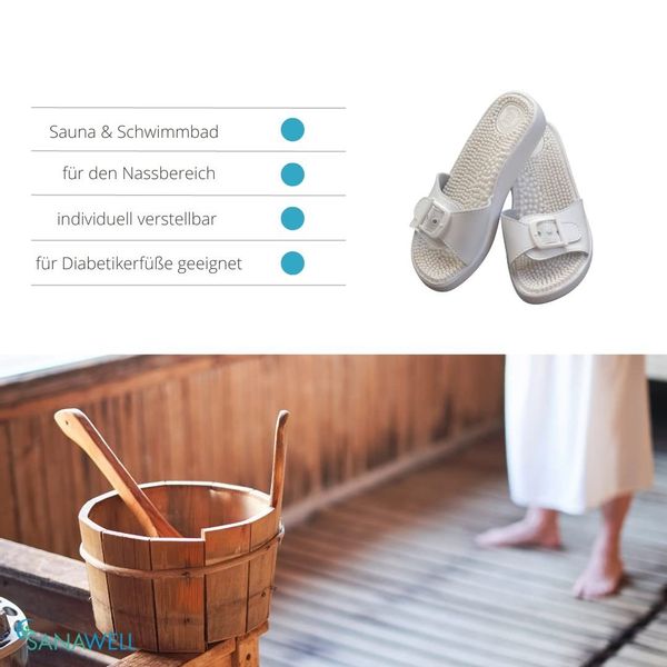 Medosan Massage-Pantolette unisex, anatomisch geformtes Fußbett günstig online kaufen