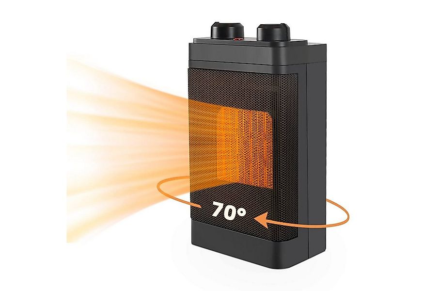 ZMH Keramikheizlüfter leise keramik energiesparend Elektroheizung, 1500 W, günstig online kaufen