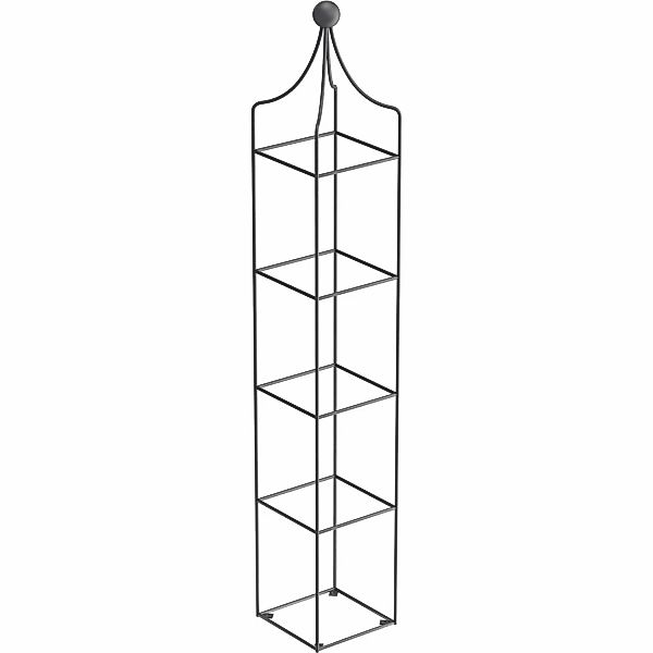 ELEO Rankobelisk Catania 140 cm x 29 cm Rankhilfe in pulverbeschichtet Anth günstig online kaufen