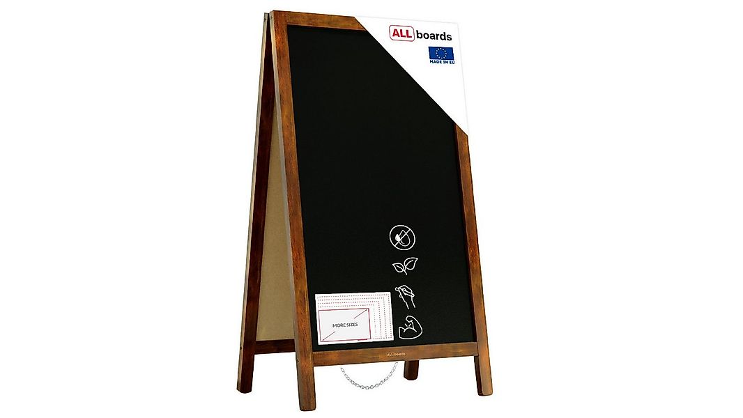 ALLboards Standtafel ALLboards Kundenstopper mit lackiertem Holzrahmen Werb günstig online kaufen