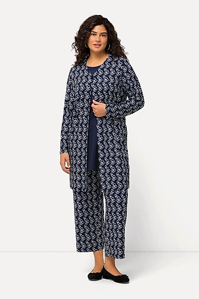 Ulla Popken Longshirt Jerseyjacke Ringmuster A-Linie günstig online kaufen