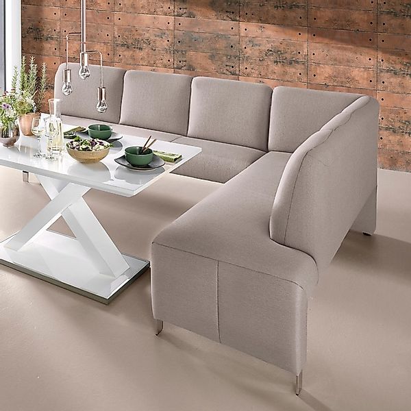 exxpo - sofa fashion Eckbank "Intenso, viele Bezugsstoffe Cord, Leder, Stru günstig online kaufen