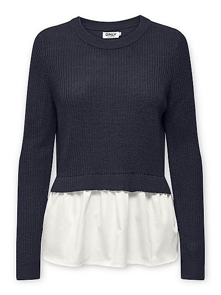 ONLY Rundhalspullover ONLVIVIANA LS MIX O-NECK günstig online kaufen