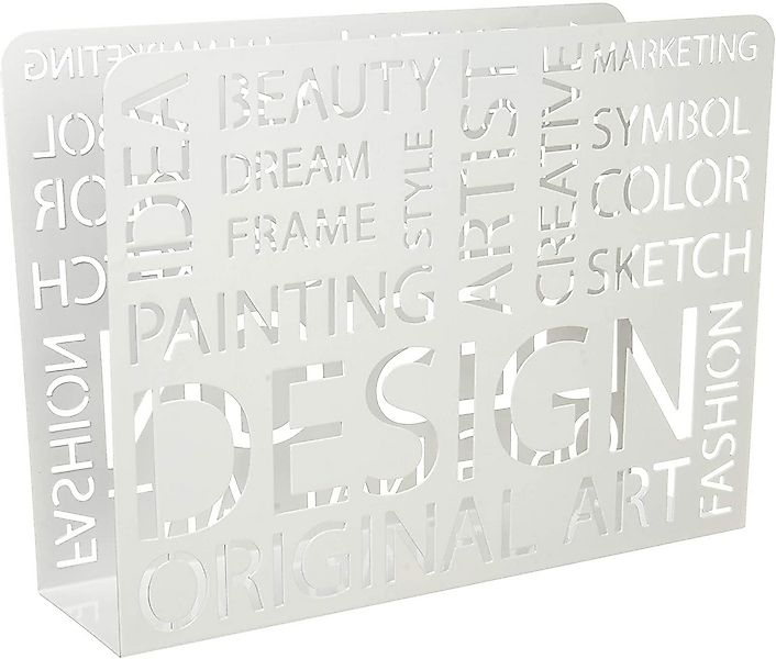 HAKU Zeitungsständer HAKU Möbel Zeitungsständer - weiß - H. 26cm x B. 35cm günstig online kaufen