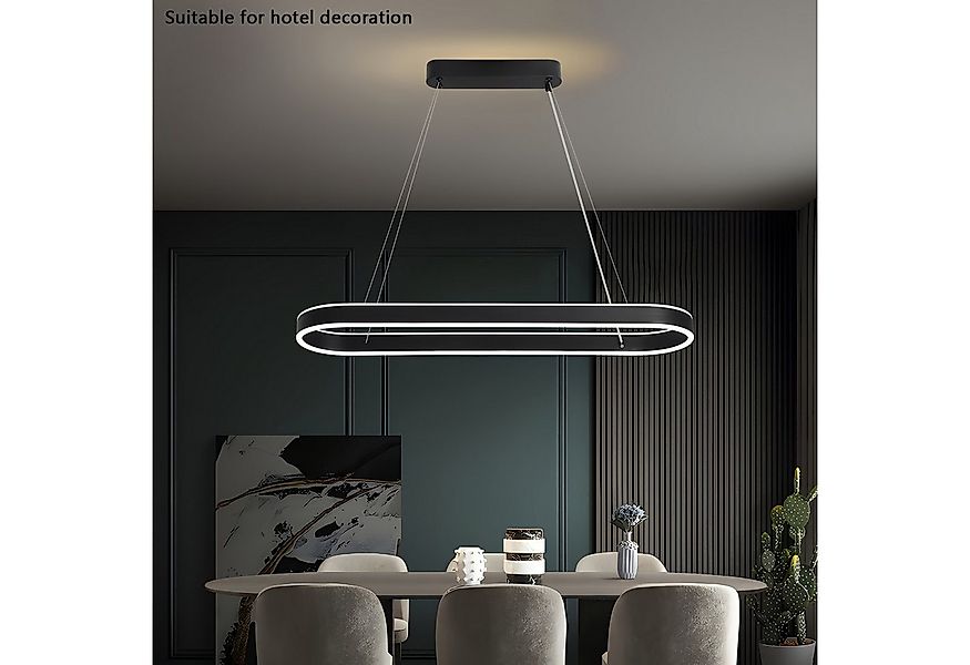 JDONG LED Deckenleuchte Moderne Metall Hängeleuchte, LED Pendelleuchte, 300 günstig online kaufen