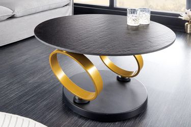 riess-ambiente Couchtisch DANCING RINGS schwarz / günstig online kaufen