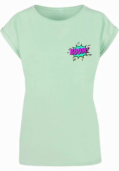 Merchcode T-Shirt Merchcode Damen Ladies BOOM Comic Extended Shoulder Tee ( günstig online kaufen