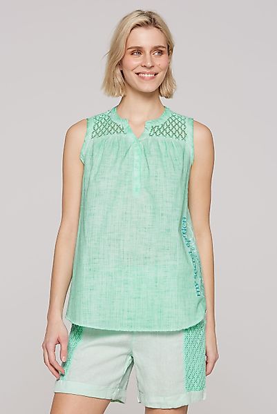 SOCCX Blusentop SOCCX Ärmellose Bluse mit günstig online kaufen