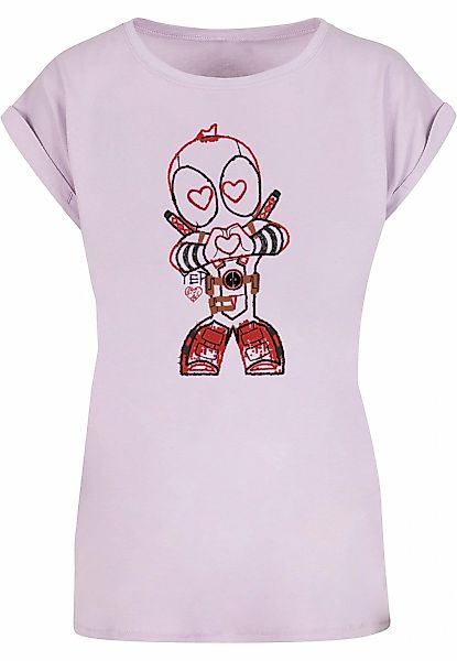 ABSOLUTE CULT T-Shirt "ABSOLUTE CULT Damen Ladies Deadpool - Love Beam Line günstig online kaufen