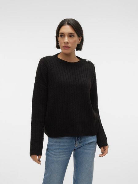 Vero Moda Rundhalspullover VMELYA LS O-NECK günstig online kaufen