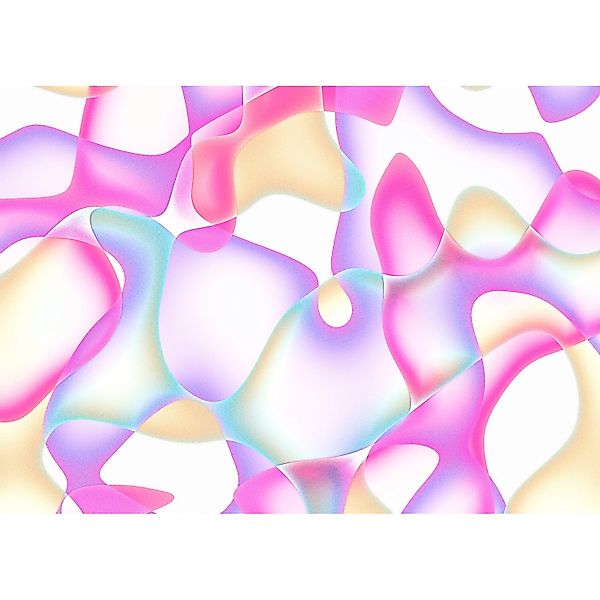Komar Vliestapete Aqua Flora 300 cm x 250 cm Pink günstig online kaufen