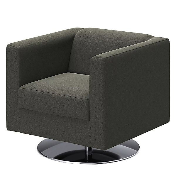 home24 loftscape Sessel Wilno XX Grau Microfaser 74x71x75 cm (BxHxT) günstig online kaufen