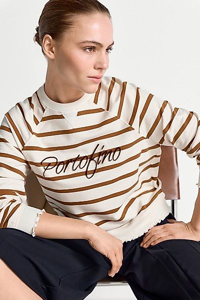 RICHROYAL Sweatshirt tolle Applikation, Raglanärmel, gewellte Kanten günstig online kaufen