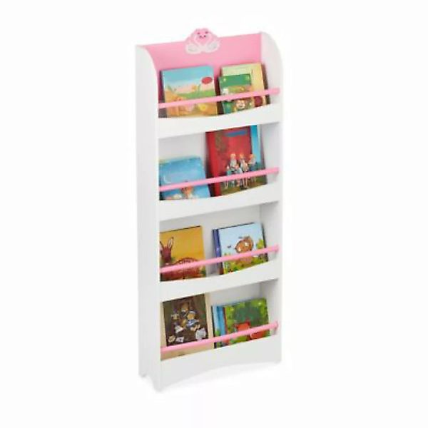 relaxdays Bücherregal Schwan Kinder rosa/weiß  Kinder günstig online kaufen