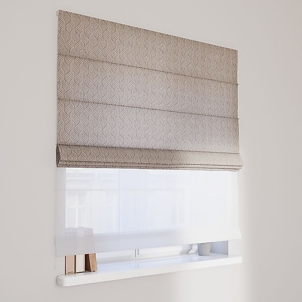 Dekoria Doppelraffrollo Duo, grau-beige, 110 x 150 cm günstig online kaufen