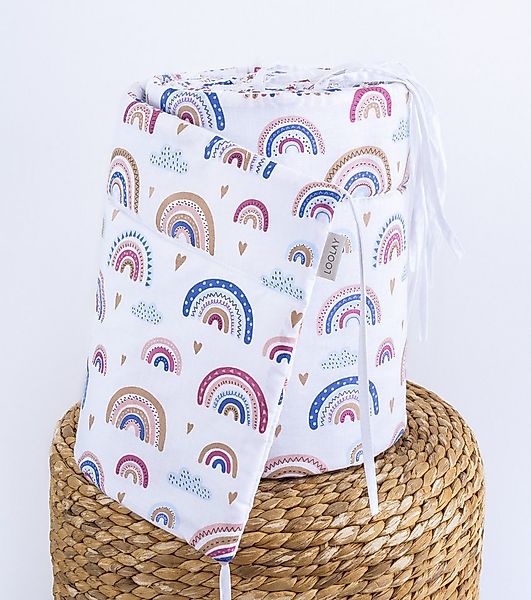 Loolay Bettnestchen REGENBOGEN Baumwolle Atmungsaktives Babybett Bunt BETTU günstig online kaufen