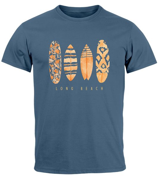 Neverless Print-Shirt Herren T-Shirt Surfing Fashion günstig online kaufen