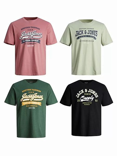 Jack & Jones T-Shirt Jack & Jones Herren T-Shirt JjeLogo Regular-Fit Basic günstig online kaufen