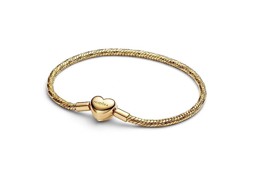 Pandora Charm-Armband Damen-Facettiert mit verschluss Goldfarben günstig online kaufen