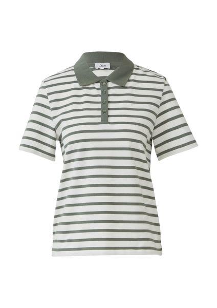 s.Oliver Kurzarmshirt Polo-Shirt Verkürztes Poloshirt aus günstig online kaufen