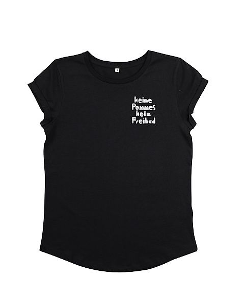 Frauen T-shirt Keine Pommes Kein Freibad Aus Biobaumwolle Halfbird günstig online kaufen