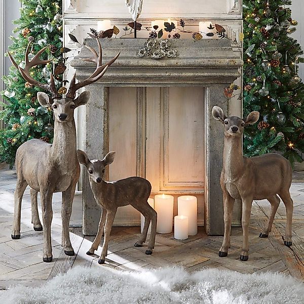 Mirabeau Weihnachtsfigur Hirsch mit Reh und günstig online kaufen