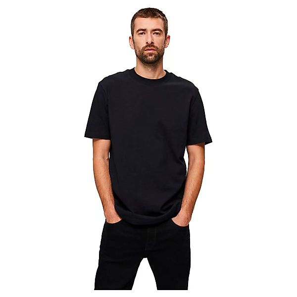 Selected Relax Colman 200 Kurzärmliges S-t-shirt Mit O-ausschnitt 2XL Black günstig online kaufen
