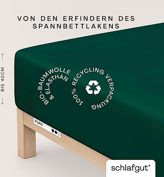 Schlafgut Spannbettlaken »PURE BOXSPRING in Gr. 90x200, 140x200 oder 180x20 günstig online kaufen