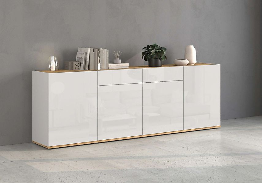 INOSIGN Sideboard "GARDA Sideboard,Kommode, Schrank, Kredenz Grifflos mit P günstig online kaufen