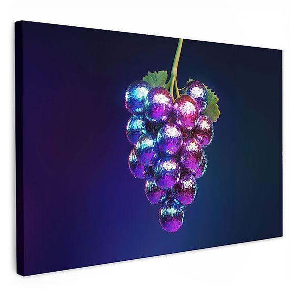 OneMillionCanvasses® Leinwandbild Lila - Disco - günstig online kaufen