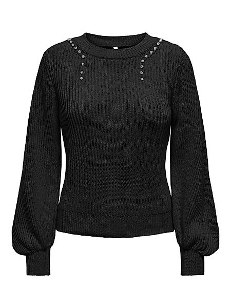 ONLY Rundhalspullover "ONLTAYLOR LIFE LS O-NECK BLING KNT" günstig online kaufen