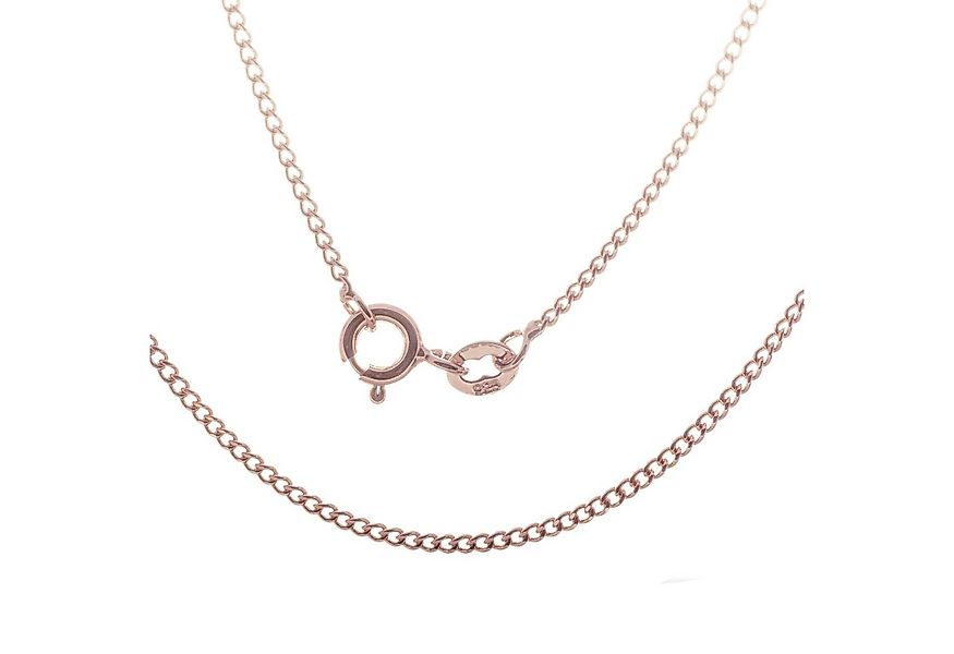 Bella Carina Panzerkette Panzerkette 1,4 mm 925 Silber rosé rot vergoldet, günstig online kaufen