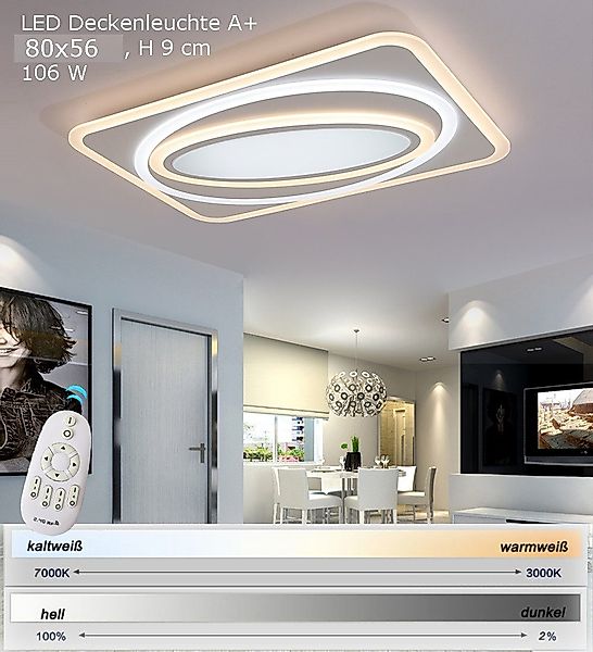 Eurotondisplay LED Deckenleuchte LED Deckenleuchte Deckenlampe günstig online kaufen