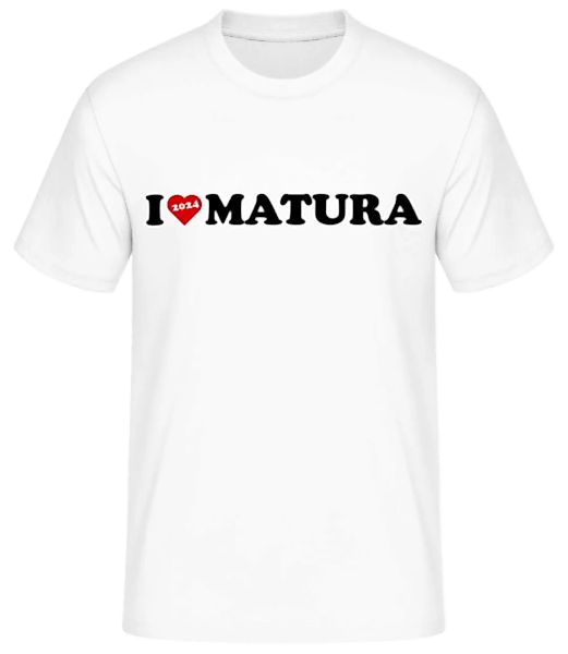 I Love Matura 2024 · Männer Basic T-Shirt günstig online kaufen