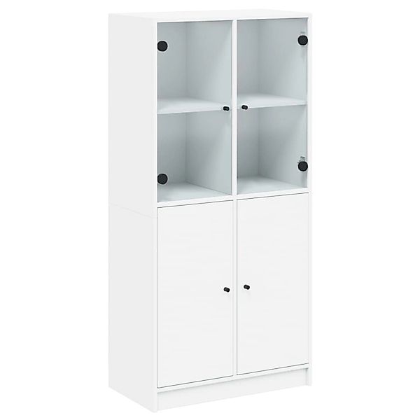 vidaXL Highboard mit Türen Weiß 68x37x142 cm Holzwerkstoff 3295864 günstig online kaufen