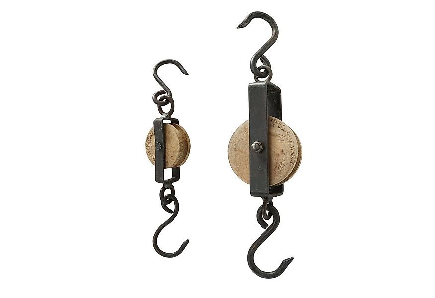 BOLTZE Garderobenhaken Garderobenhaken Wandhaken "Flaschenzug" aus Mangohol günstig online kaufen