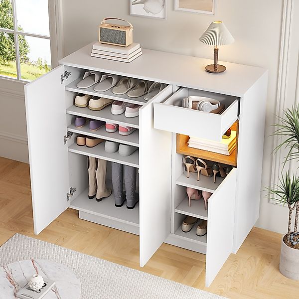 OKWISH Schuhschrank für 14–18 Paar Schuhe günstig online kaufen