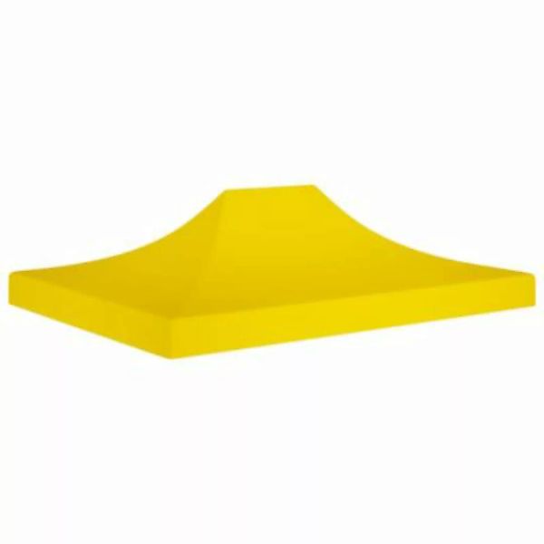 vidaXL Partyzelt-Dach 4,5x3 m Gelb 270 g/m² Partyzeltdach gelb günstig online kaufen