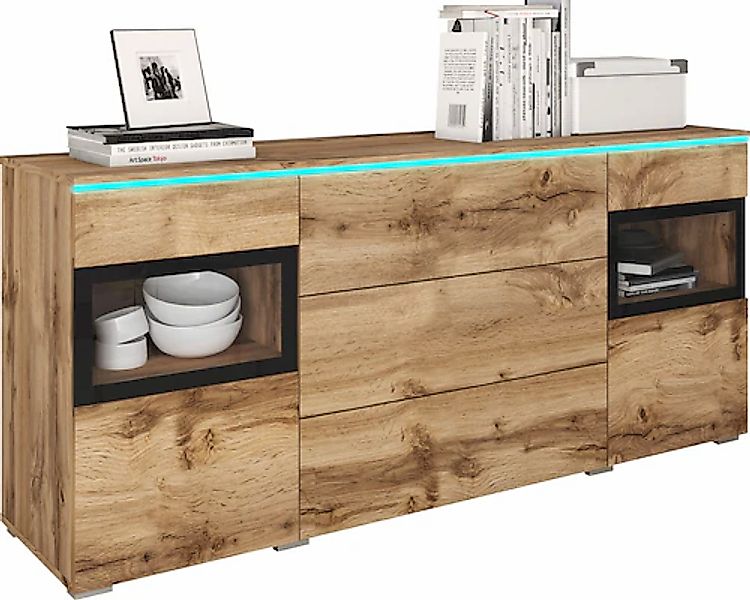INOSIGN Sideboard »VERA« Moderne grifflose Kommode,verstellbare Einlegeböde günstig online kaufen