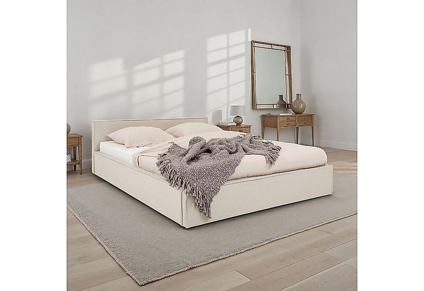 IDIMEX Polsterbett PESARO, Doppelbett 140x200 cm mit Lattenrost Kopfteil Le günstig online kaufen