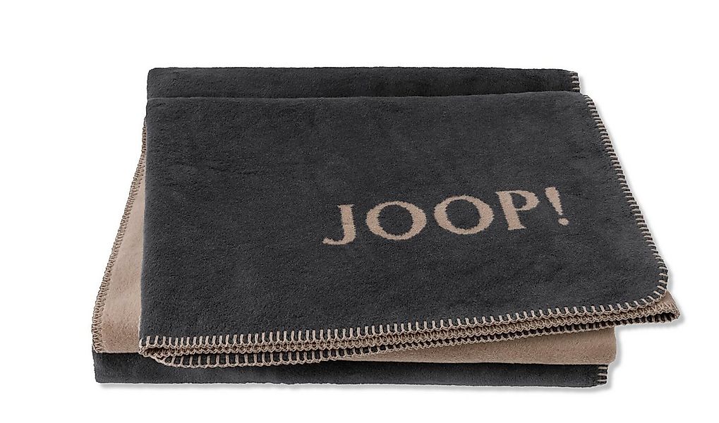Wohndecke Joop! Wohndecke Kuscheldecke 150x200 cm Doubleface uni anthrazit- günstig online kaufen
