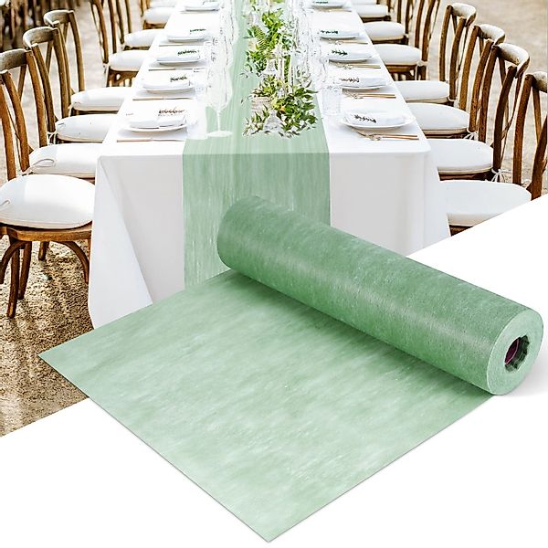 BlingBin Tischläufer Eukalyptusgrün, 30cm x 25m günstig online kaufen