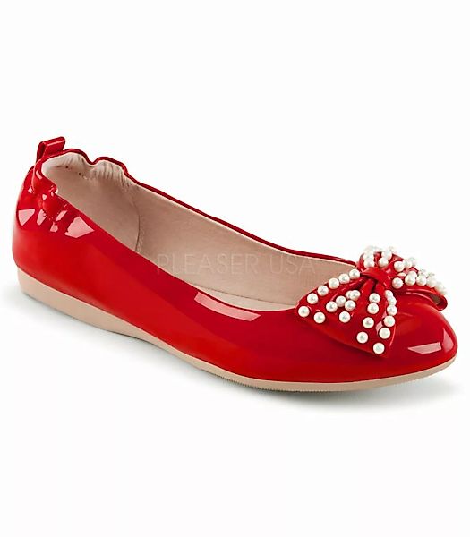 Pin Up Couture Ballerinas IVY-09 Rot (Schuhgröße: EUR 40) günstig online kaufen