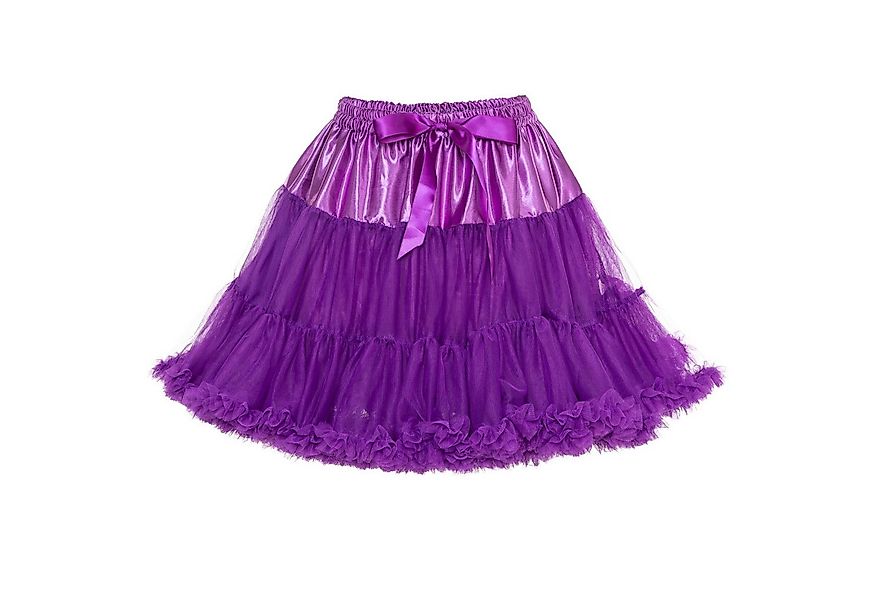 Metamorph Kostüm Rüschen Tutu lila, Hochwertiger Petticoat mit Schleife und günstig online kaufen